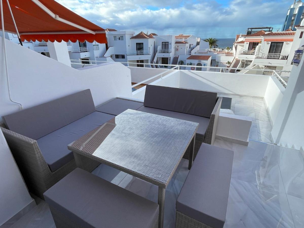 Luxury Diamond - Ocean View, Big Terraces, Air Con, Wifi Lägenhet Los Cristianos  Exteriör bild