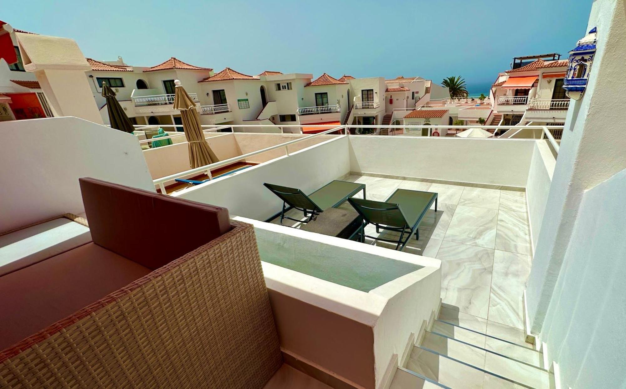 Luxury Diamond - Ocean View, Big Terraces, Air Con, Wifi Lägenhet Los Cristianos  Exteriör bild