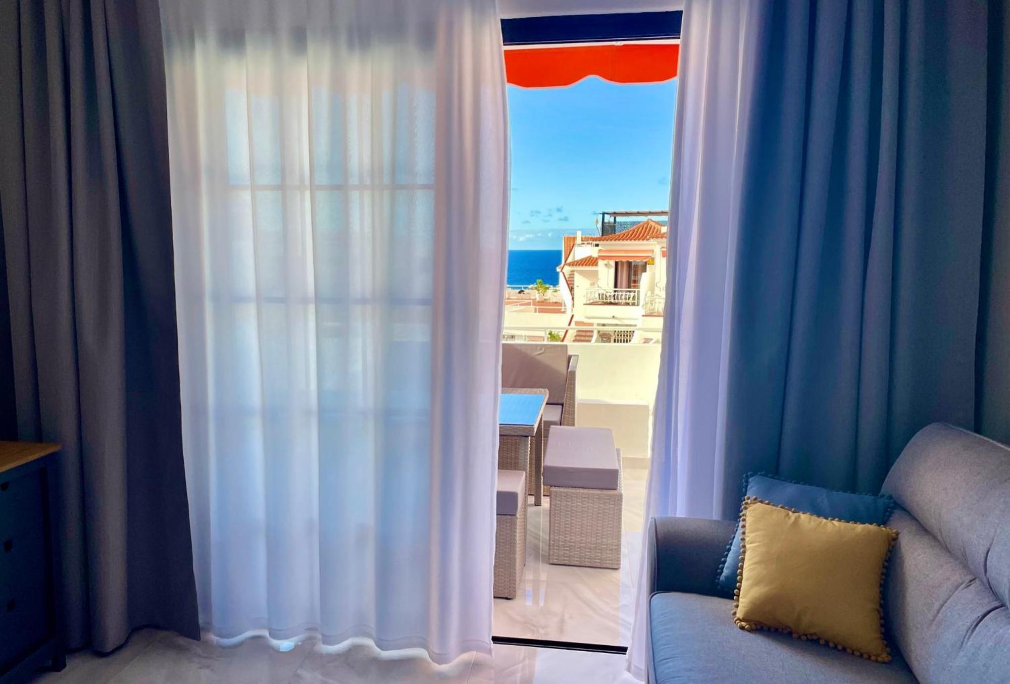 Luxury Diamond - Ocean View, Big Terraces, Air Con, Wifi Lägenhet Los Cristianos  Exteriör bild